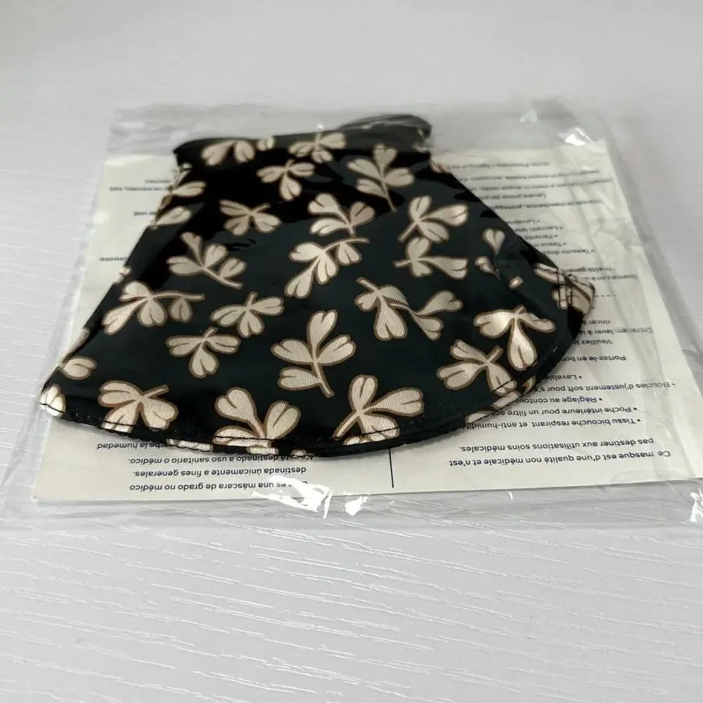 Tory Burch Printed Two Layer Adjustable Face Mask New Limited Print